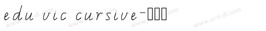 edu vic cursive字体转换